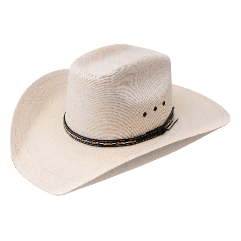Stetson SSSQRE-7940 Square Eyelets Reg Oval Hat (US, Numeric, 7 1/2, Natural) - Image 1